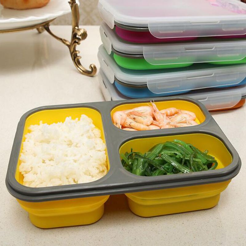 Collapsible Silicone Lunchbox Eco-Friendly 1100ml/37oz – Karma's Peaces