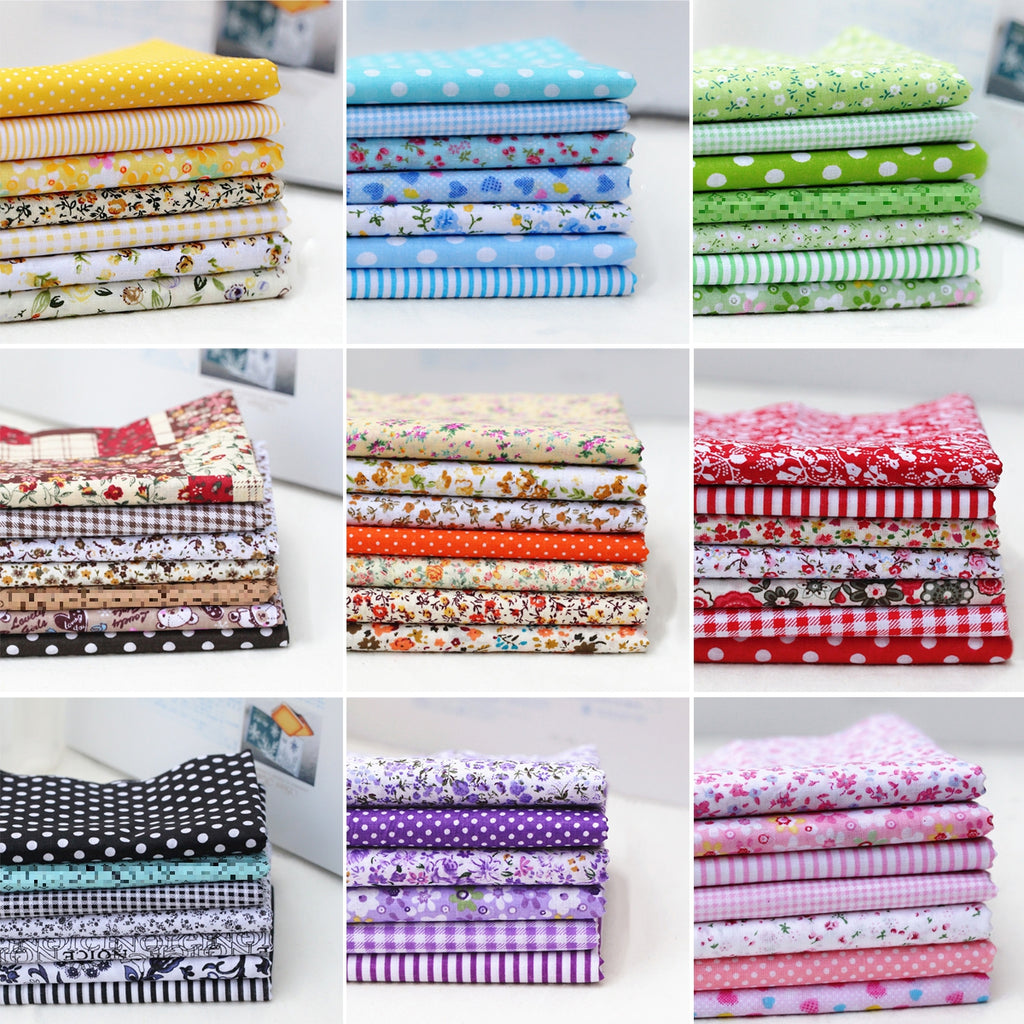 7pcs Assorted Craft Bundle Sewing Quilting 25x25cm - Karma's Peaces